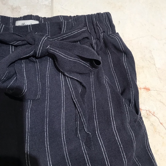 Wilfred Pinstripe Faun Wide-Leg Pant - Picture 10 of 16